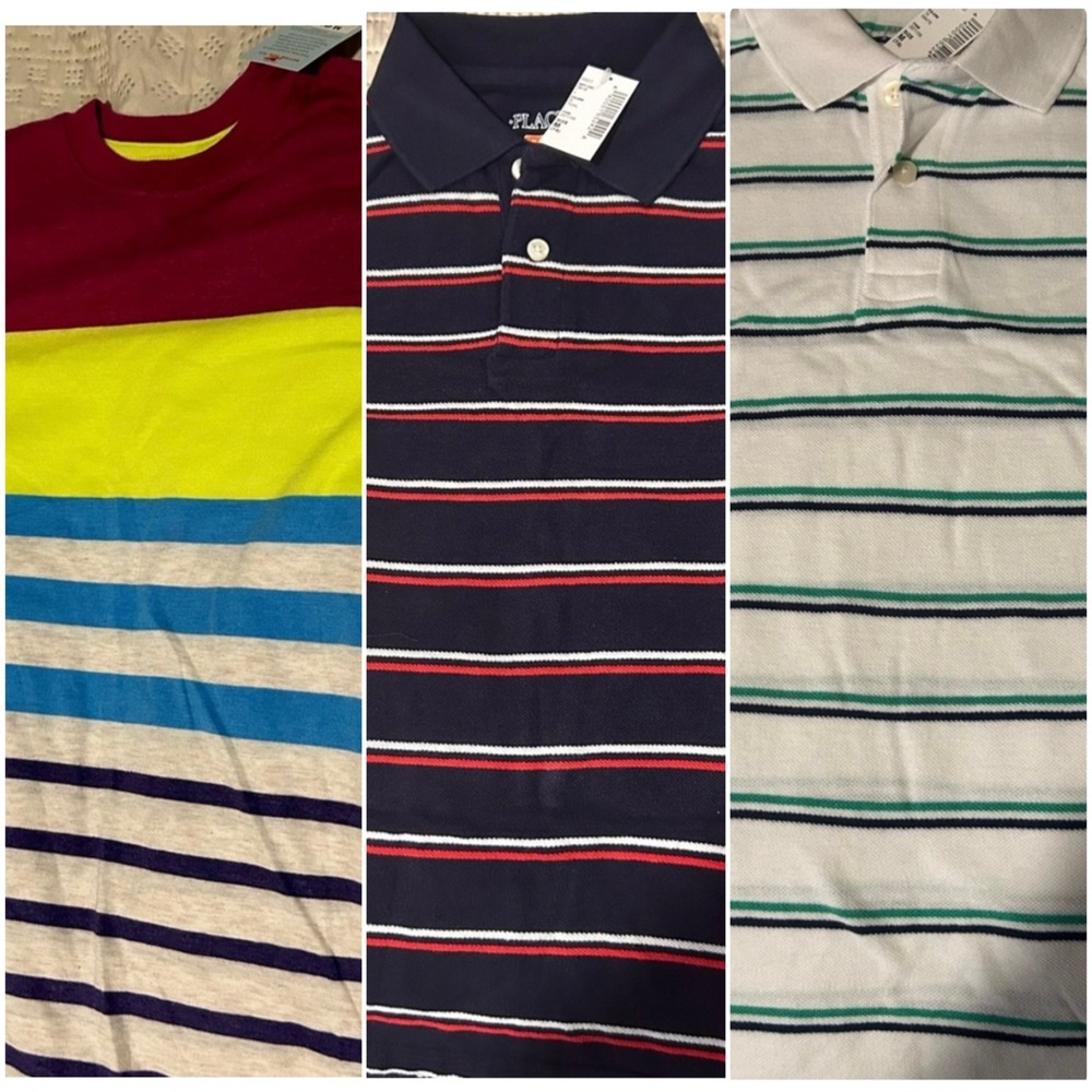 Place polos and Cat & Jack shirt
